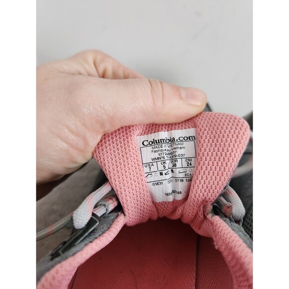 Columbia Access Point II YL5379-037 Trail Waterproof Gray/Pink Women's Size 7M - Picture 11 of 11
